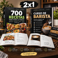 2x1 700 Recetas + curso de barista